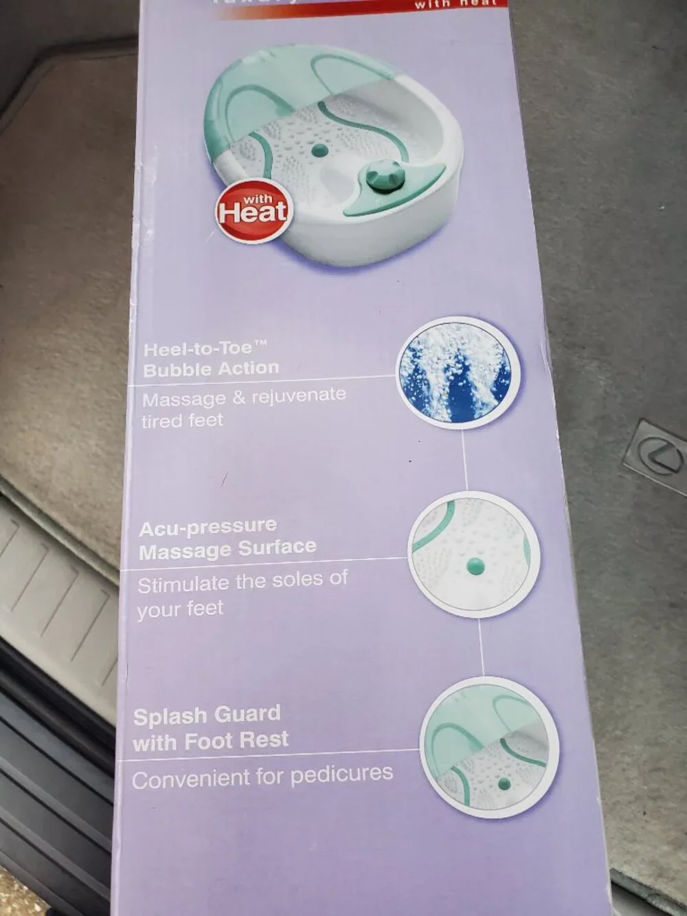HoMedics Body Basics BubbleMate Luxury Foot Bubbler with Heat BB-50